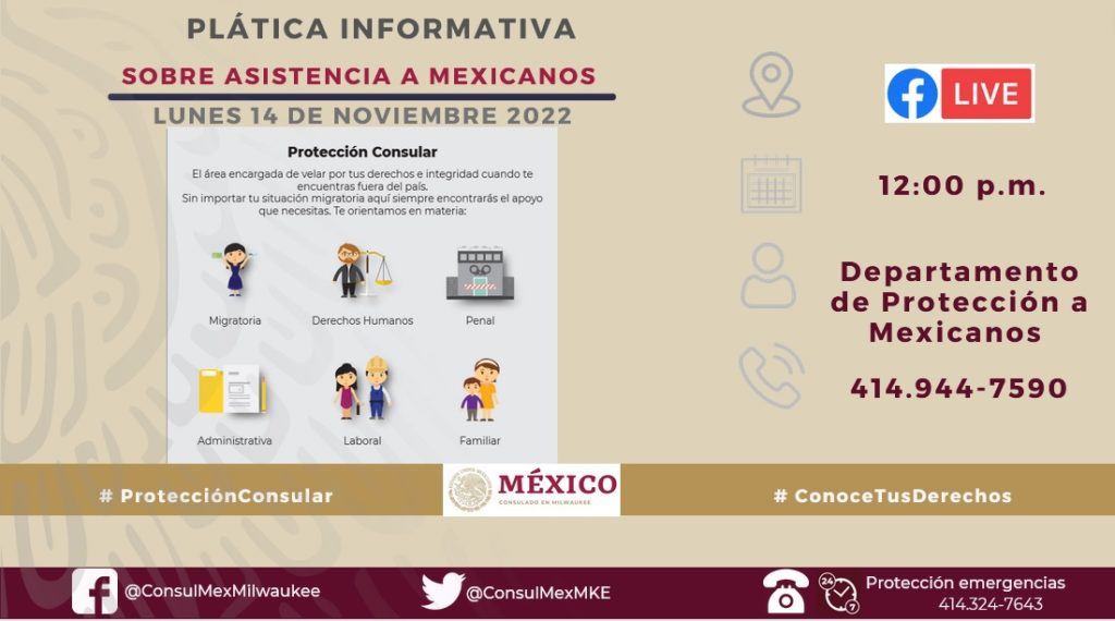 Plática Informativa Sobre Asistencia a Mexicanos